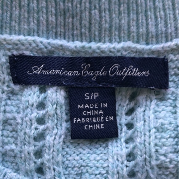 American Eagle Outfitters Women’s Scoop Neck Cable Knit Sweater - Picture 5 of 7